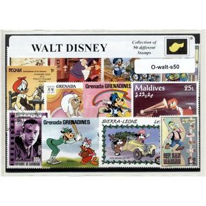 Walt Disney – Luxe postzegel pakket (A6 formaat) : collectie van 50 verschillende postzegels van Walt Disney – kan als ansichtkaart in een A6 envelop - authentiek cadeau - kado - geschenk - kaart - mickey mouse - jungle book - sneeuwwitje - pretpark