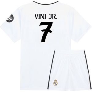 Real Madrid Voetbaltenue Vini JR. Thuis - Voetbaltenue Kinderen - Shirt en Broekje - Jongens en Meisjes --152