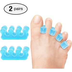 Tenenspreider - Voor Alle Tenen - Correctie - Flexibel en Hygiënisch - Hallux Valgus - Teen Corrector - Teenspreiders Gel - voor Hallux Valgus - Grote Teen Spalk - Verstelbaar & Universeel