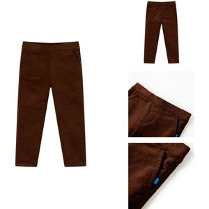 vidaXL Kinderbroeken - Kinderbroeken - Kinderkleding - Kinderkled - Kinderbroek 92 cognackleurig