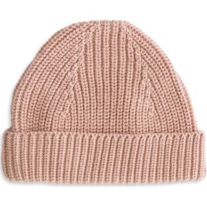 Mushie Chunky Knit Beanie - babymutsje - blush - 0 - 3 maanden