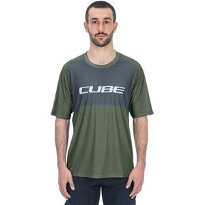 Cube Vertex Tm Enduro-trui Met Korte Mouwen Groen 2XL Man