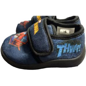Spiderman pantoffels - sloffen - rits - rubberen zool - maat 21