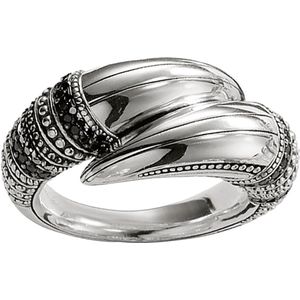 Thomas Sabo - Unisex Ring - Zilver - Zirconia - Zwart