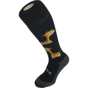 NeS Giraffe  - Hockeykousen - Funkousen - Sportkousen - Voetbalkousen - Zwart Geel