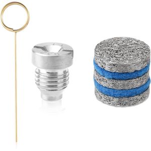 1,1 mm schuimkanon mondstukpunten, universeel schuimkanon mondstuk 3000 PSI schuimkanon mondstuk met 3 schuimgaasjes 2 wattenschijfjes reinigingsnaald voor sneeuwschuimlans vervanging