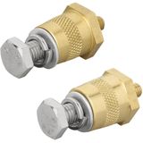 Accupolen Set - Messing - Schroefbaar - Corrosiebestendig