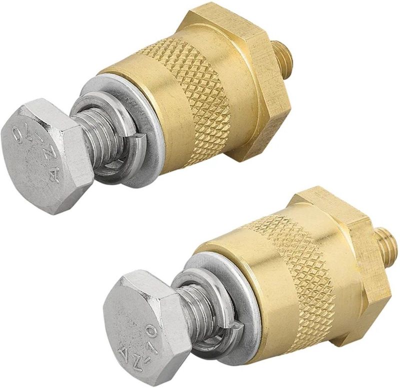 Accupolen Set - Messing - Schroefbaar - Corrosiebestendig