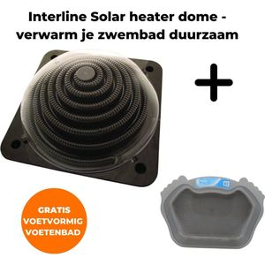 Interline Solar heater bol 5L - Pool Heater - Zwembadverwarming - Solarbol - Solar Zwembad Verwarming - Zwembad Verwarmen - Solar Verwaming Zwembad - Inclusief gratis voetvormig voetenbad