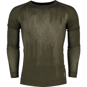 Odlo - Kinship Performance Wool 200 - Lange Mouwen Basislaag - Groen