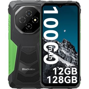 Blackview FORT 1 - Robuuste Smartphone - 12 GB RAM - 128 GB ROM - 6,56 inch - 10000 mAh - Robuuste telefoon - Android 15 - GPS - Groen