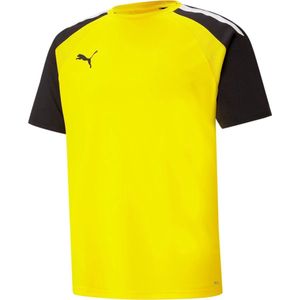 Puma Teampacer Shirt Korte Mouw Heren - Geel / Zwart | Maat: XL