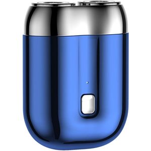 2-Kop Scheerapparaat - Usb Oplaadbare Mini Full Body Shaver - Lichtgewicht en Comfortabel - Kleur: Blauw