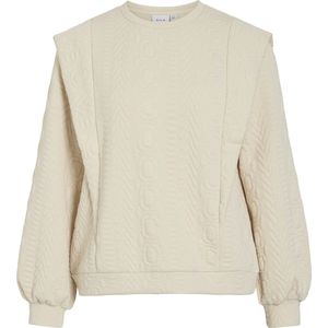 Vila Trui Viaiga O-neck Top 14111084 Birch Dames Maat - M