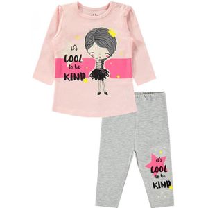 Sweater & legging baby/peuter meisjes - It's cool to be kind Babykleding