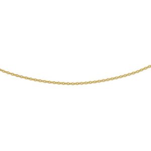 YO&NO -  Ketting - Goud - Anker - rond -  1,2 mm -  50 cm - Sieraden vrouw - Heren - 14k - 585 goud