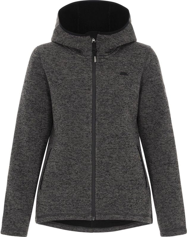 Schmuddelwedda - Fleece Jas - Donkergrijs - Met Capuchon - Normale Pasvorm