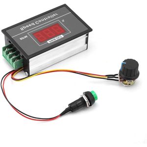 Allecto Plus - PWM Motor Speed Controller met Digitale Display en Traploze Snelheidsregeling - Elektronische Gouverneur voor Motoren van 6-60V