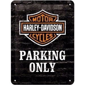 Harley Davidson - Parking Only 15 x 20 cm