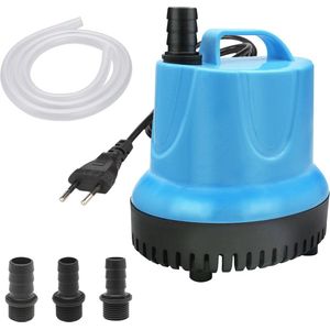 Kleine Dompelpomp 20W - Ultra Stille Waterpomp voor Aquarium, Vijver en Tuin - Inclusief Sproeiers en Slang