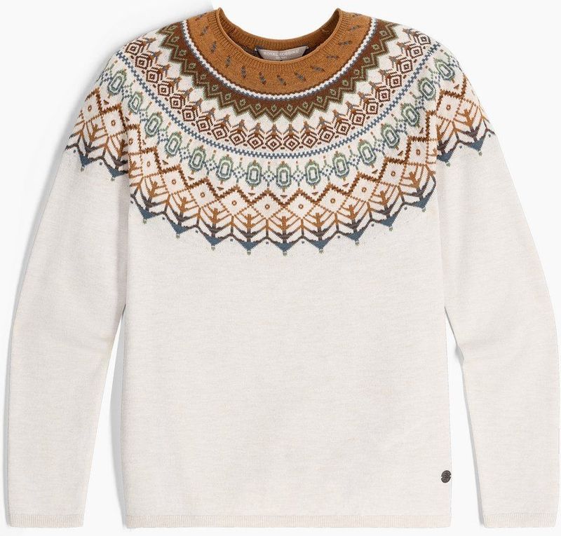 Royal Robbins - Westlands Fairisle Crew - Trui - Chalk Heather Monarch PT