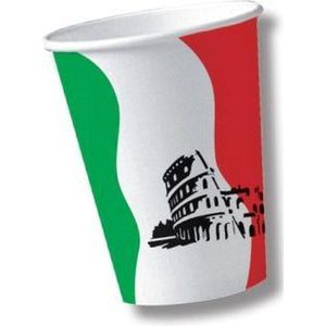 Italie wegwerp bekers 10 stuks