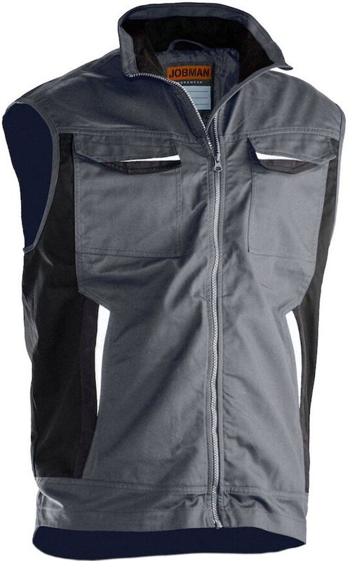 Jobman 7507 - Service Vest - Donkergrijs - Praktische Bodywarmer - Diverse Zakken