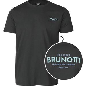 Brunotti Jahn-Logo Heren T-shirt | Zwart - L