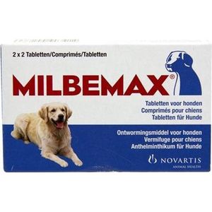 Milbemax tablet ontworming hond - large 2x2 tabl - 1 stuks