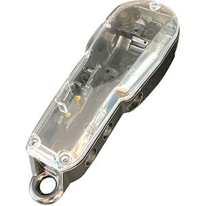 Geschikt voor WAHL808 elektrische tondeuse koffer - zwarte onderkant + transparante bovenkant