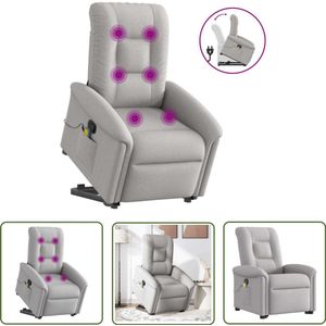 vidaXL Gereedschapset - Dynamische Sleutel - Sta-op-massagestoel verstelbaar stof wolk grijs - Monteursgereedschap - Klikmechanisme - Torque Wrench