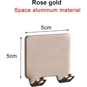 RVS Scheermeshouder Douche I Badkamer Haakjes I Scheermes Ophangen I Zelfklevend Haakjes I Multiuse Haakjes I Rosegoud