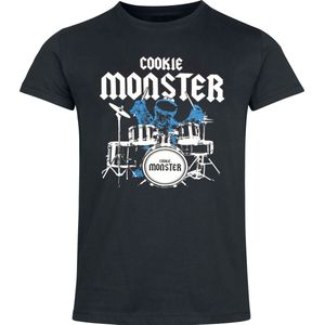 Sesame Street Cookie Monster Heren T-shirt - zwart - S