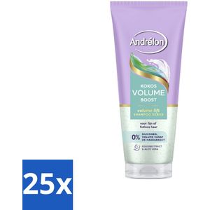 Andrélon – Shampoo Scrub – Kokos Volume Boost – 200 ml - Bulkverpakking - 25 stuks