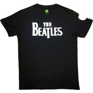 The Beatles - Drop T Logo Heren T-shirt - XL - Zwart