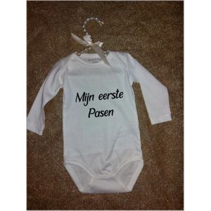 Rompertje mijn eerste pasen, Rompertje met tekst, rompertje, bedrukte rompertjes, Pasen, Baby, Cadeau, Babyshower