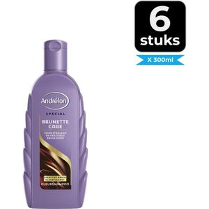 Andrélon Shampoo Brunette Care 300 ml - Voordeelverpakking 6 stuks