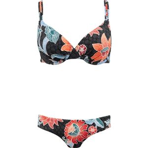 Bikini Barts Women Jones Wire Black Flowers-Maat 36 A/B