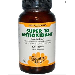 Glutenvrij Super 10 Antioxidant (120 tabletten) - Country Life