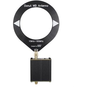 Donut AM MW/SW Antenna, Portable Mini Loop Antenna, 10KHz-180MHz for HFDY Malahiteam HF Low Impedance Converter Medium Wave Doughnut Antenna, 08KZLC61UB3GM5J07I802Y5854H1E