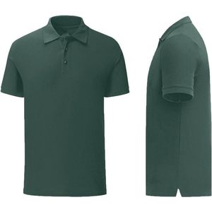 Senvi - Fit Polo - Getailleerd - Maat XL - Kleur Donker Groen - (Zacht aanvoelend)