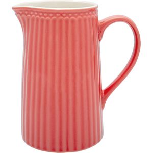 GreenGate Schenkkan / Waterkan Alice Coral (1 liter) H 17.6 cm