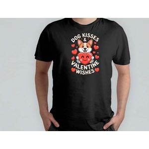 Dog Kisses and Valentine Wishes - T Shirt - ValentinesDay - CupidLove - Love - Cute - Valentijnsdag - LiefdeInDeLucht - WeesMijnValentijn - Schatje