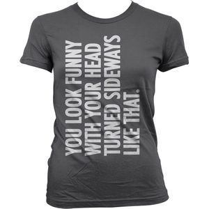 Hybris You Look Funny With Your Head Girly T-Shirt Damen Dark-Grey-S