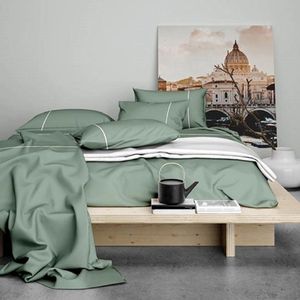 Dekbedovertrek Cascina Colorini Divina Mineral Wit-240 x 200 / 220 cm | Lits-Jumeaux
