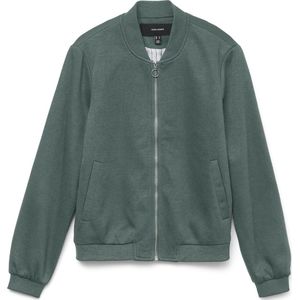 Vero Moda - Vmkimiko Ls Short Jersey Bomber - Balsam Green - Dames