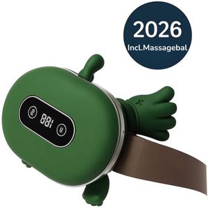 3-in-1 Nekmassage Apparaat met Warmtefunctie – Nekmassage Apparaat – Massage voor Nek & Schouders – Elektrische Nekmassager – Draadloos & Ergonomisch Ontwerp – Inclusief Massagebal