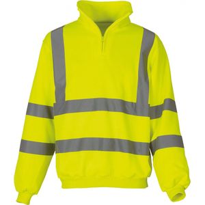 YHVK06 - Signalisatie sweatshirt met 1/4 rits maat L