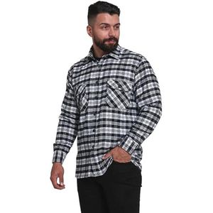 Heren Flanel Geruit Shirt Lange Mouwen | Warm Casual Outdoor Overhemd