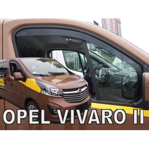 Zijwindschermen - tbv Opel Vivaro type2 model 2014-2019 & Renault Trafic type3 model vanaf 2014 donker getint - Team Heko windschermen